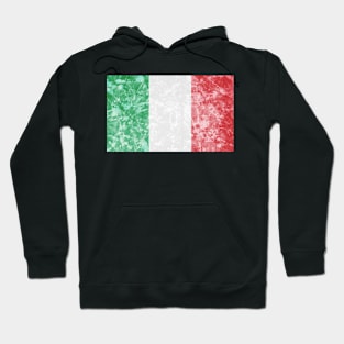 Distressed Italian Flag Hoodie